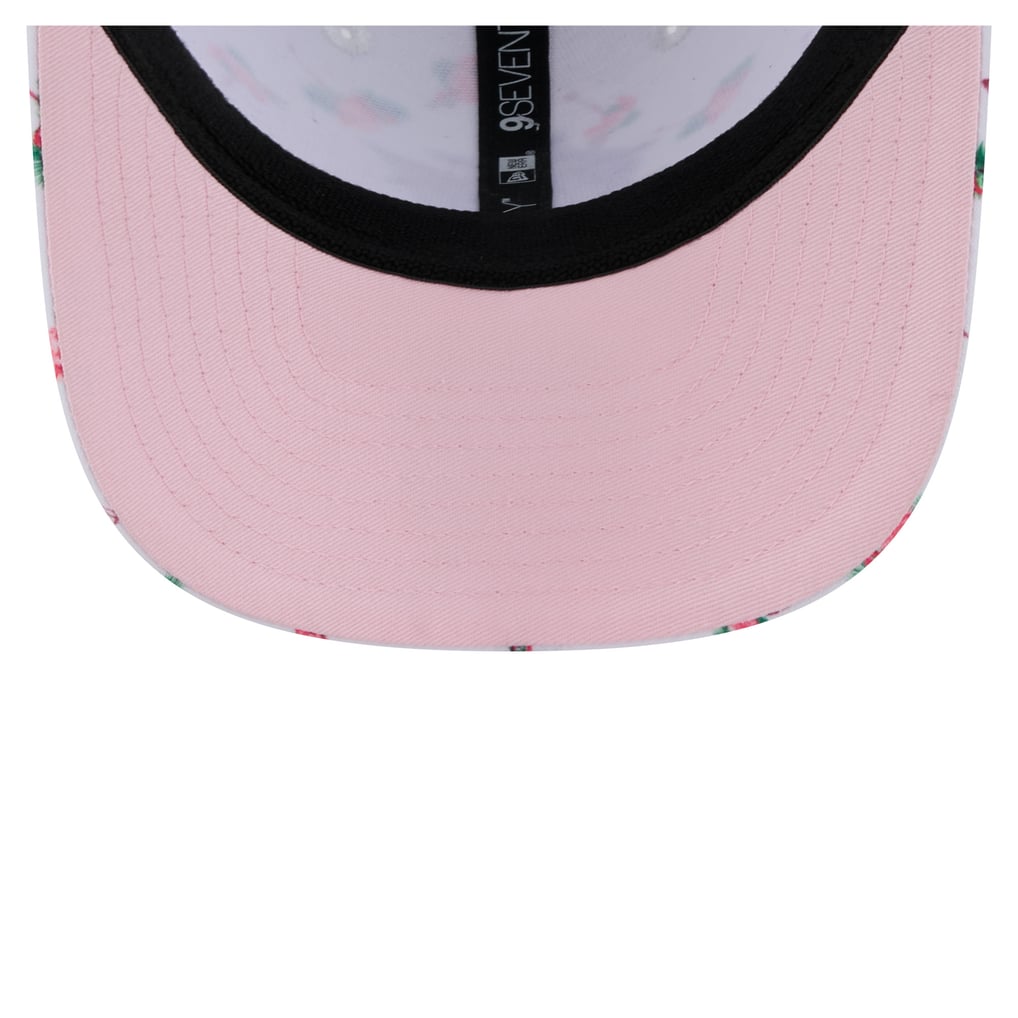  Miami Marlins New Era Flamingo Mesh Back 9SEVENTY Stretch-Snap Hat - White